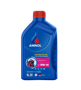 Олива моторна AMINOL Mototech 4T 10W40 полусинтетика 1л (12шт/уп) AM151388 фото